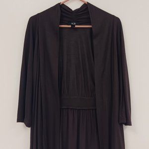 AGB Brown Cardigan Sweater Size S